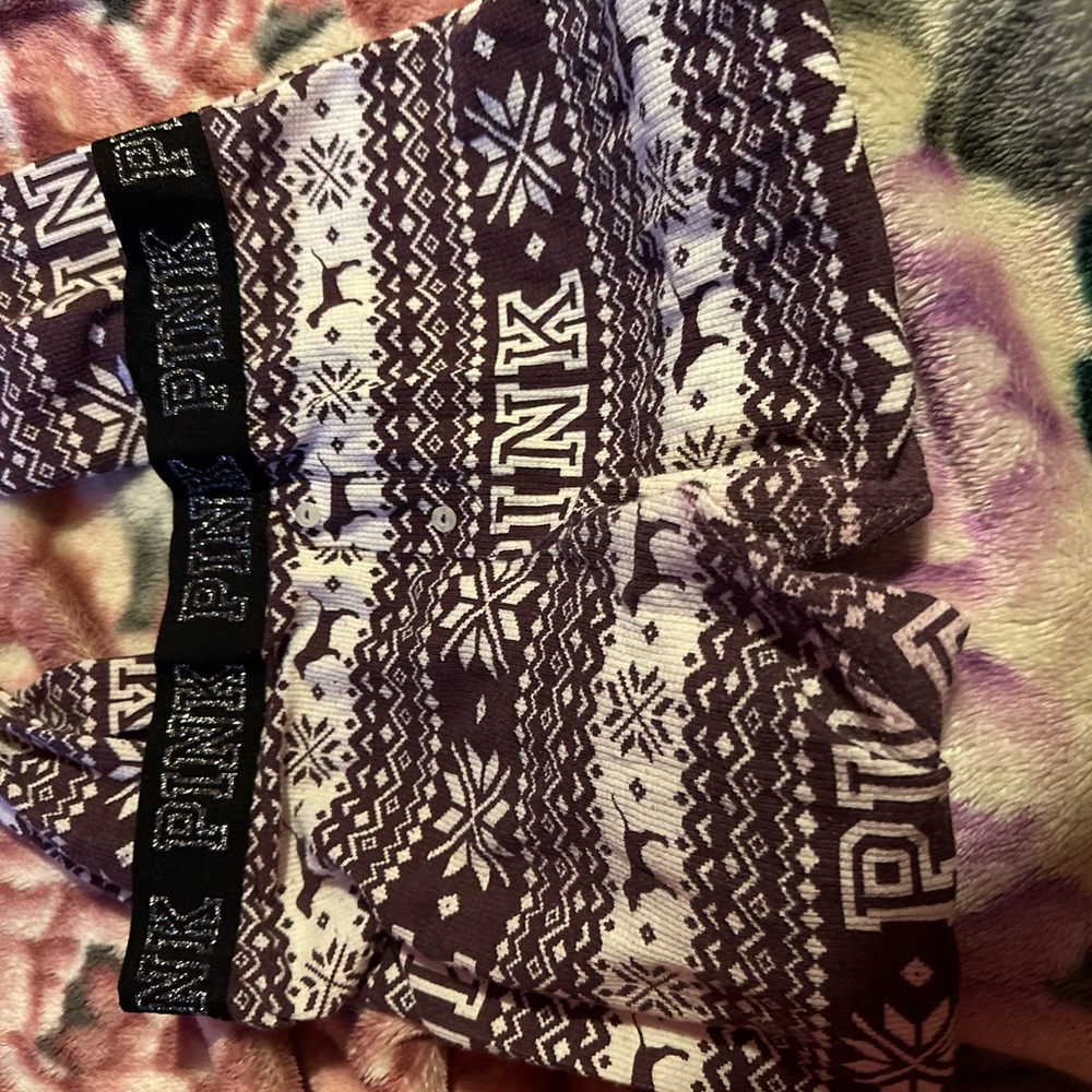 Pink pj bottoms and I have the matching top in a size small